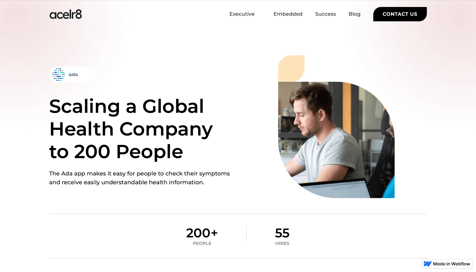 ACELR8 marketing work screenshot