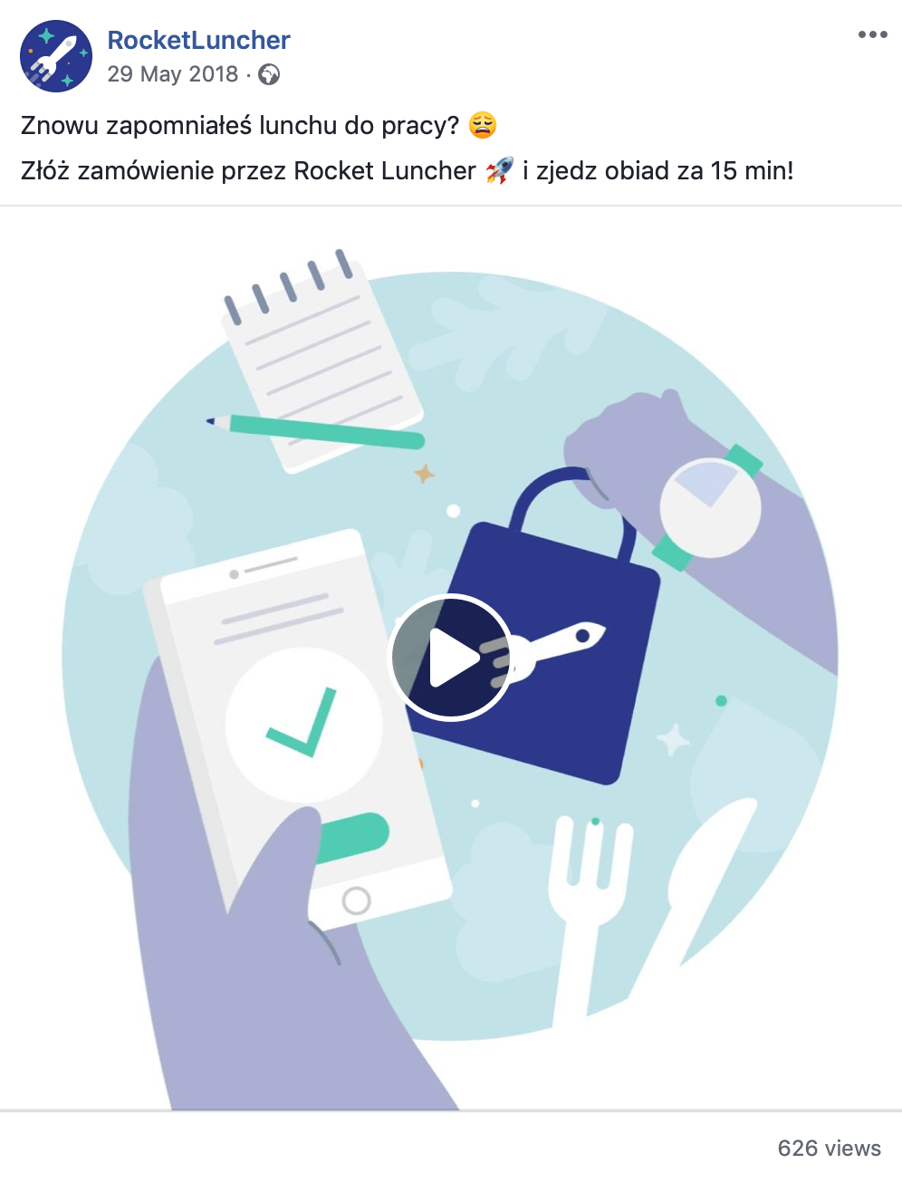 RocketLuncher social media content