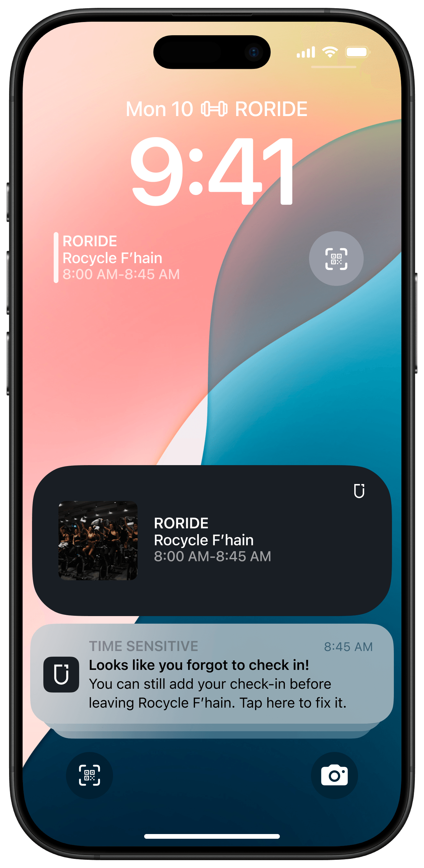 Collapsed Urban Sports Club notification concept