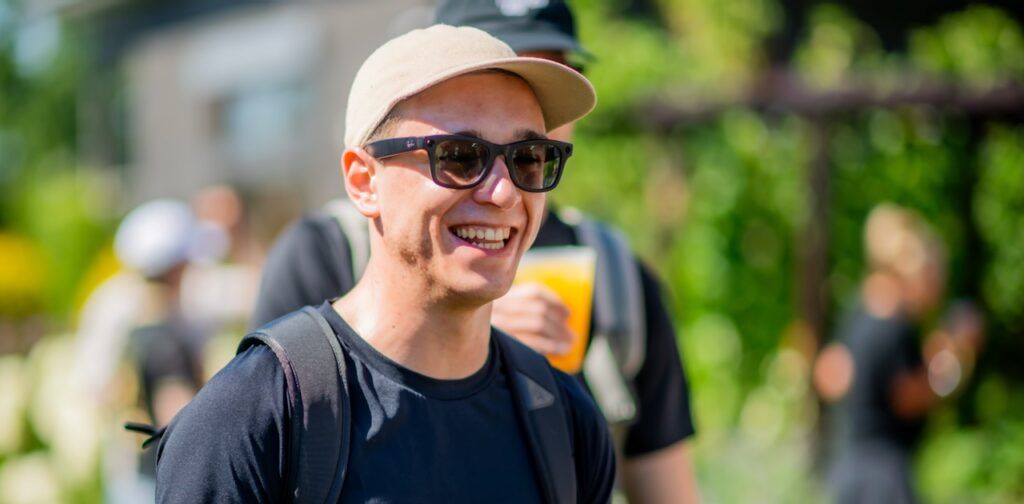 Daniel Marcinkowski wearing Meta Ray-Ban Smart Glasses