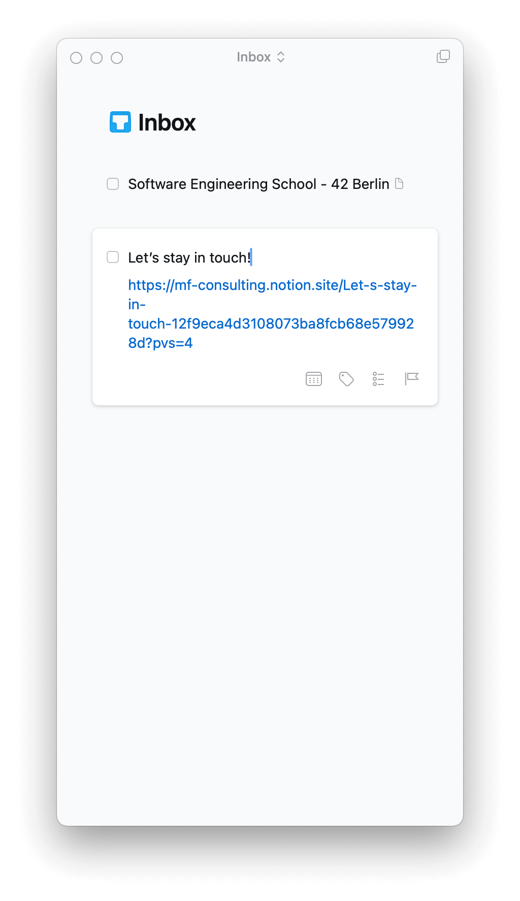 things 3 inbox