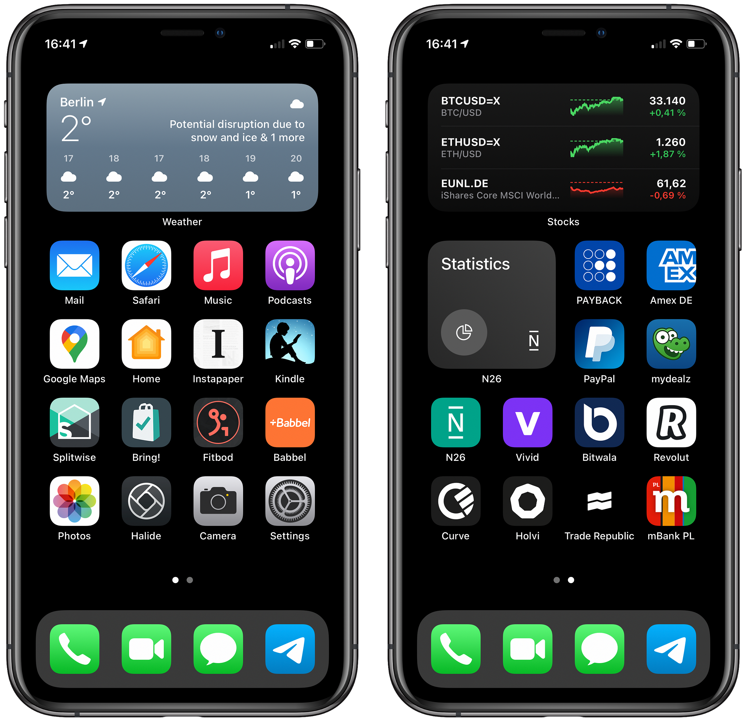 My iPhone Homescreen (2021)